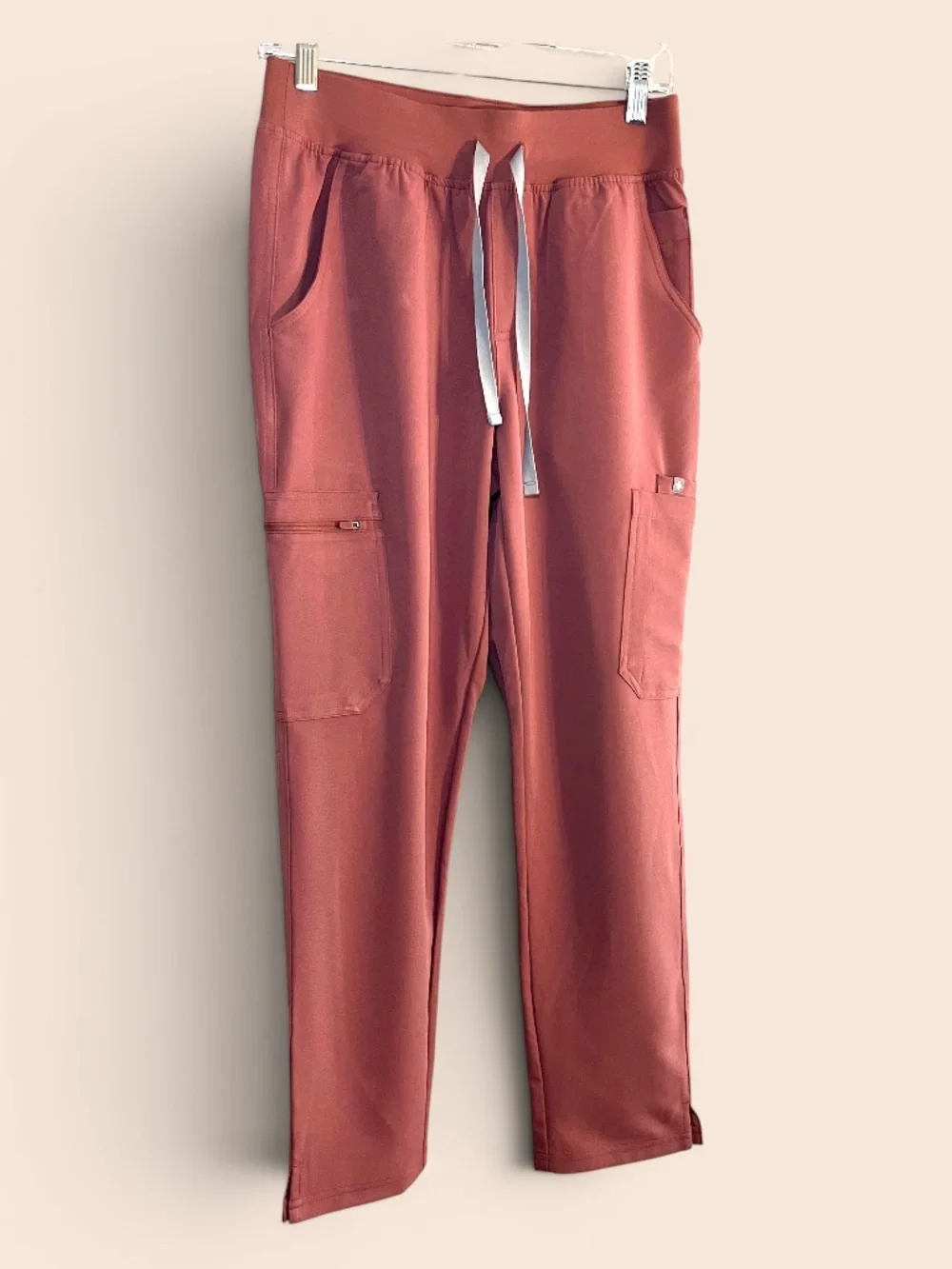 Figs High Waisted Yola Scrub Mauve Pants PO# 6823 Size SP NWT